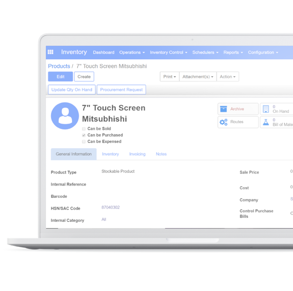Odoo image and text block