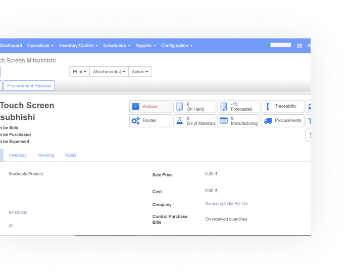 Odoo image and text block